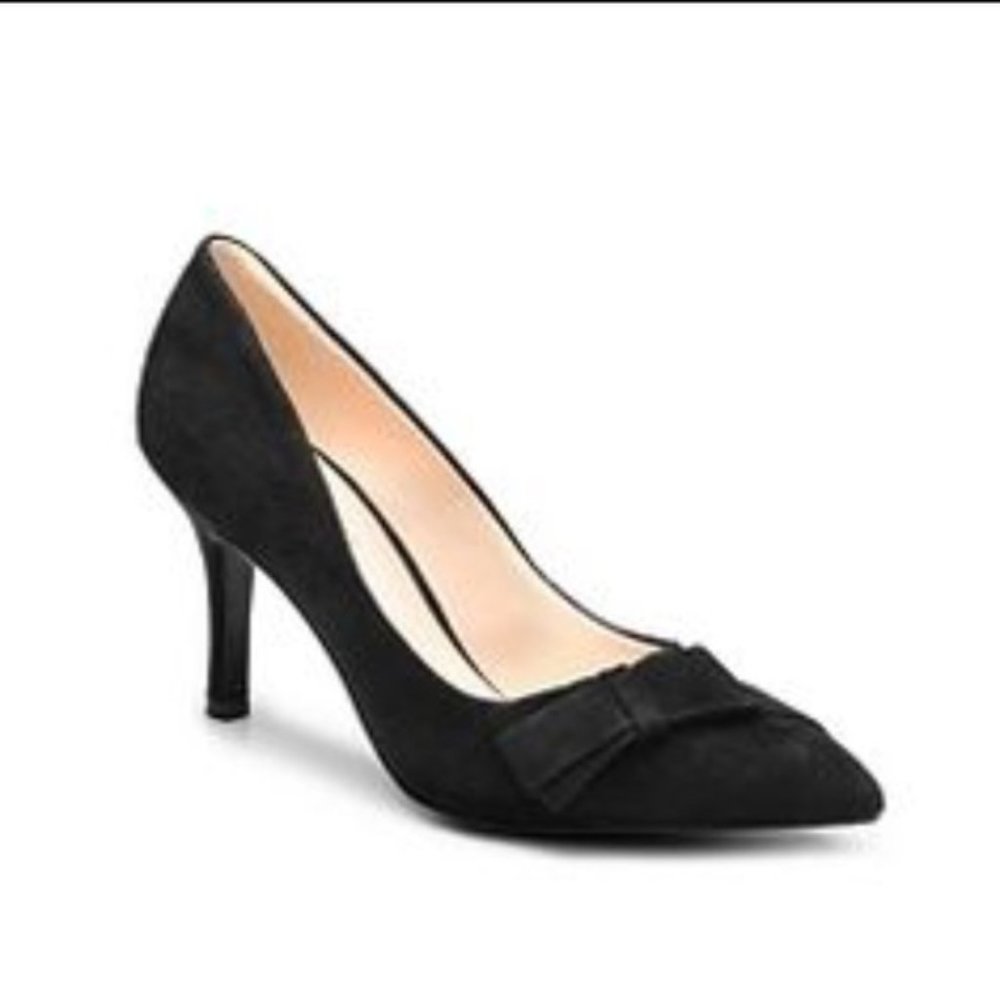 Nine West Scarlett Black Suede Pumps- Sz 9
